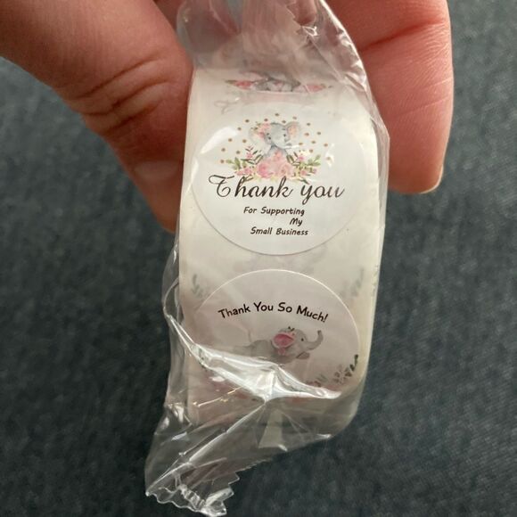 500 Elephant Thank You Stickers - Picture 4 of 5